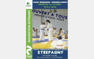 Stage Benjamins - Minimes - Cadets