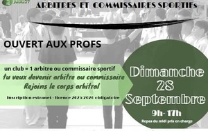 Stage départemental Arbitres et Commissaires Sportifs