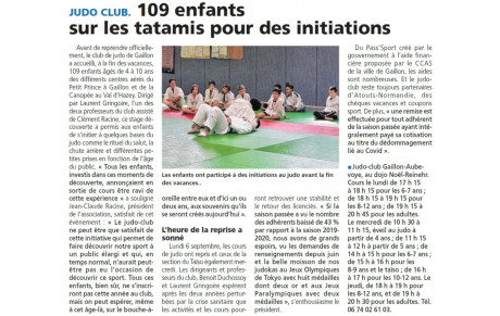 Quand le Club fait découvrir le Judo aux centres aérés