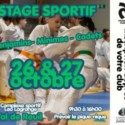 Stage sportif départemental - Benjamins, Minimes & Cadets